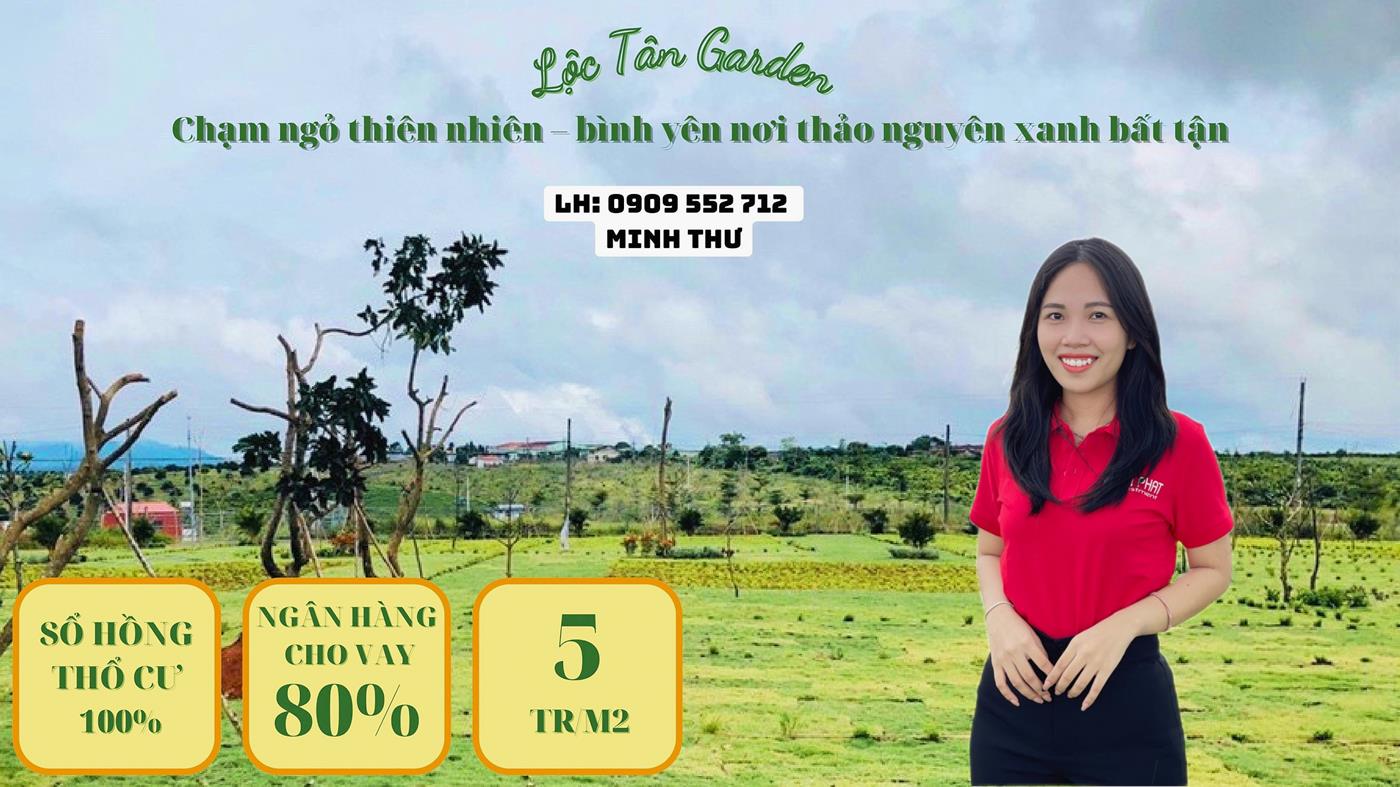 Bán đất nền Bảo Lộc Lâm Đồng thổ cư 100% sổ riêng từng lô từ 5tr/m2 LH 0909552712