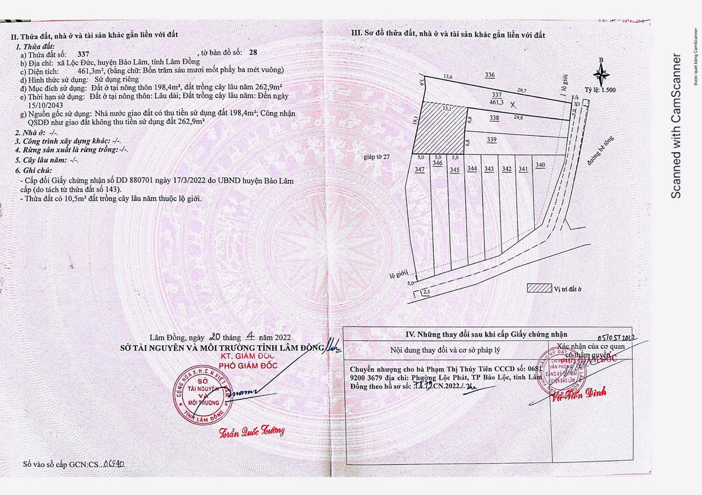 Đất nền nghỉ dưỡng Bảo Lộc, có Sổ sẵn, giá chỉ 7tr/m2, cách Tp Bảo Lộc 15 phút