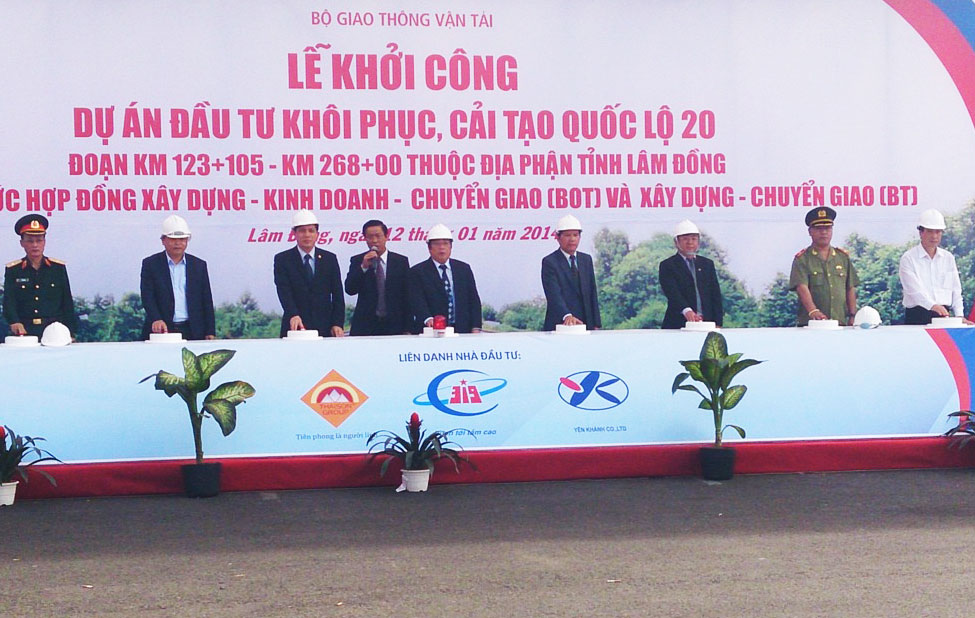 Lãnh đạo tỉnh Lâm Đồng, Bộ Quốc phòng và liên doanh chủ đầu tư ấn nút khởi công Dự án