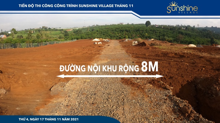 Hệ thống  hạ tầng nội khu tại Sunshine Village Lộc An lên đến 8m